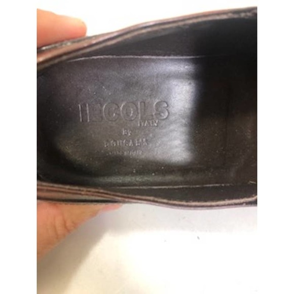 Ecole Douglas Leather Square Toe Slip On Loafer Shoes Brown Mens 6.5 US/ 39 EU